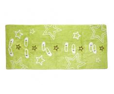 Aratextil Pasos de Danza Alfombra Infantil, Algodón, Pistacho, 90x200 cm