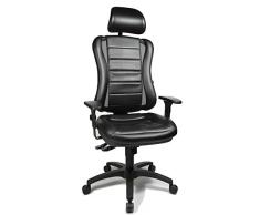 Topstar Silla giratoria de Oficina, Tela, Negro/Negro