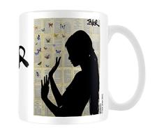 Loui Jover el Polvo de Mariposa días Taza de cerámica, Multi-Color