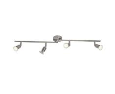 Brilliant Loona G28832/13 - LÃ¡mpara de 4 focos con barra giratoria, incluye 4 bombillas LED GU10 2,5 W