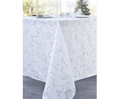 CALITEX Serpentin - Mantel (poliÃ©ster, 140 x 300 cm), Color Blanco