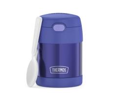 Thermos Kids Funtainer Food JAR 0,30 l, color morado y recipiente tÃ©rmico para alimentos con cuchara para niÃ±os, 5 h caliente/7 h frÃ­o, absolutamente hermÃ©tico para sopa, cereales, pausa