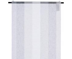 Home Fashion wohnideenshop - Cortina corredera (245 x 60 cm), diseÃ±o de Rayas, Color Gris