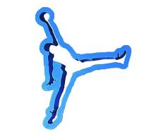 Cuticuter Jordan Cortador de Fondant, Azul, 8x7x1.5 cm