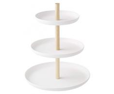 Yamazaki Fuente de tres pisos, blanco