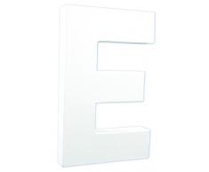 Decopatch Papel machÃ© con la Letra, tamaÃ±o Grande de 3 x 13,5 x 20,5Â cm, Color Blanco