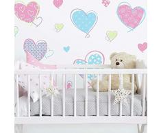 RoomMates RMK1434SCS - Pegatinas para Pared, diseÃ±o de Corazones