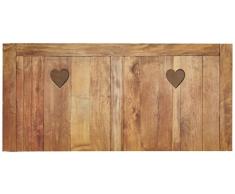 Plage Amor de chalet Cabecero de Cama Adhesivo, Tela, Madera, 160x60 cm