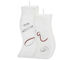 Wiedemann – Boda Vela Nácar Blanco, Cera, Plata, 19, 5 x 11, 50 x cm, 1 Unidades