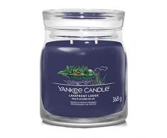 Yankee Candle Vela perfumada Signature | Vela en tarro mediano Lakefront Lodge con doble mecha, mezcla de cera de soja larga combustiÃ³n, regalo perfecto para mujeres