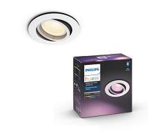 Philips Hue â Lámpara inteligente, Hue Centura, Foco Empotrable LED Inteligente, Luz Blanca y de Colores, Compatible con Alexa y Google Home, Color Blanco