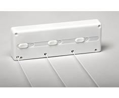 SECATOT Tendedero, AutomÃ¡tico pared Blanco, 3 cuerdas