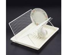 Metaltex PRATICO Escurreplatos con Bandeja, Blanco, 42x29 cm