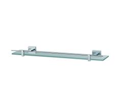 Haceka Mezzo Chrome Estante con Soportes, Metal, Gris, 5.4x60x12.4 cm