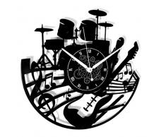 Instant Karma Clocks - Reloj de Pared de Vinilo LP 33 RPM, Idea Regalo Vintage, Hecho a Mano, para casa, Guitarra, mÃºsica, Teclado y baterÃ­a