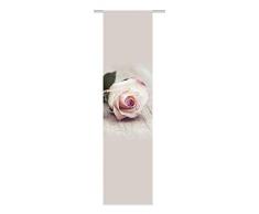 Home Fashion Rosy - Cortina corredera con impresiÃ³n Digital, Tela Rosa, 245 x 60 cm