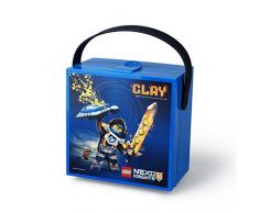 LEGO 4051 Almuerzo con asa Nexo Knights, Caja de Almacenamiento portÃ¡til, Azul, 15.9 x 17.3 x 9.7 cm