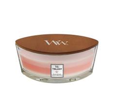 WoodWick Trilogy vela perfumada en forma de elipse con llama Hearthwick, Escapada a la isla