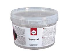 Rayher Gel para hacer velas, transparente, 2 kg (2500 ml), para velas personalizadas, 3130300