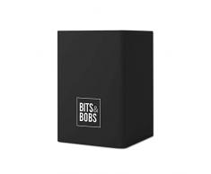 GrafoplÃ¡s | Cubilete PortalÃ¡pices | Negro | Silicona | 9,5x6,5x6,5cm | Perfecto para Escritorio | Bits&Bobs Pop Up Design | Colores Vivos