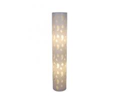 Naeve Leuchten 2043823 - Lámpara vertical (2x E27, potencia máxima 40 W, 220-240 V, 50 Hz, no incluye interruptor, altura de 110 cm, diámetro de 20 cm, plástico y metal), color blanco