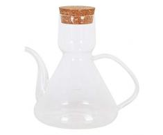 LA MEDITERRANEA TAPÃN 500CC Aceitera, Bell Vidrio de Borosilicato, 500 CC, Cristal, Multicolor