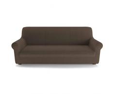 PETTI Artigiani Italiani Marrón, 3 Plazas, Funda de Sofa Elastica, 100% Made in Italy, Tela Lineal, (170 a 250 cm)