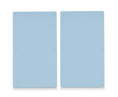 Zeller 26205 Tablas para Cortar, Vidrio, Blanco, 52x30x3 cm, 2 Unidades