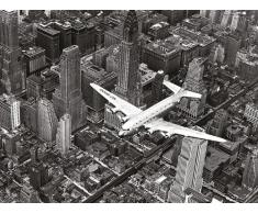 Pyramid International WDC92082 Time Life DC-4 Over Manhattan - Lienzo Decorativo