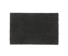 Relaxdays Felpudo Coco, 40 x 60 cm, Alfombrilla Entrada Casa, Tapete Puerta, Interior y Exterior, Antideslizante, Negro, 90% 10% plÃ¡stico, 1 Unidad
