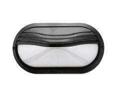 CRISTHER LIGHTING - Aplique de pared PLAFF negro portalÃ¡mparas E27 apto exterior IP65 ideal para residencias o complejos.