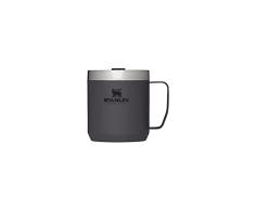 Stanley Classic Legendary Camp Mug Termo Café 0.35L / 12 OZ Charcoal , Aislamiento al VacÃo de Doble Pared , Vaso Termico Café de Acero Inoxidable , Taza Café Sin BPA , Apta Para Lavavajillas