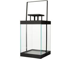 blomus Farol sin Vela M, Metal, Negro