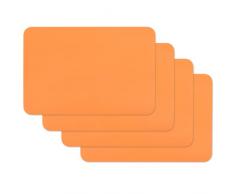 Venilia Orange Salvamanteles Uni Naranja, MantelerÃa, Mantel Individual para el Comedor, Apto para Alimentos, 4 tajada, 45 x 30 cm, 59040, 30 x 45 cm, 4