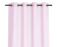 AmeliaHome Cortina de 140 x 250 cm, 1 Unidad, Semitransparente, con Ojales, Color Rosa