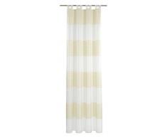 Deko Trends Cortinas con trabilla, Tela, Naturaleza