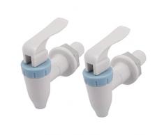 sourcingmapÂ® Hogar del Ministerio del Interior de plÃ¡stico del dispensador del agua del grifo del golpecito Blanco Azul 2 piezas