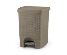 Stefanplast 2075927 Elegancia Papelera Paloma Gris de plÃ¡stico 32 x 28 x 39 cm