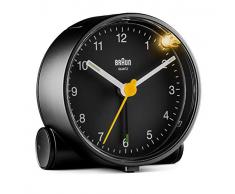 Braun Bc-01-B - Reloj despertador clÃ¡sico analÃ³gico, color negro