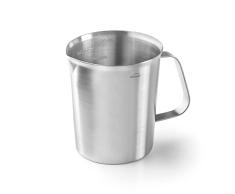 Lacor - 62745 - Jarra Medidora, Taza de Medir, Medidor de LÃ­quidos, Acero Inoxidable, 9 cm, 0,5 L
