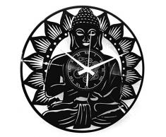 Instant Karma Clocks - Reloj de Pared de Vinilo con diseÃ±o de Mandala, Estilo Vintage, Hecho a Mano
