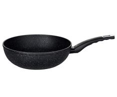 ELO 61258Â Granito Evolution Wok SartÃ©n, Aluminio, Negro, 47Â x 29Â x 9Â cm