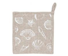 Clayre & Eef SES45N - Manopla de Cocina (algodón), diseño de Conchas