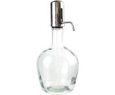 Saveur et Degustation KA1693 - Fuente para Bebida (3,9 L, Cristal, 19,5 x 19,5 x 40 cm), Transparente