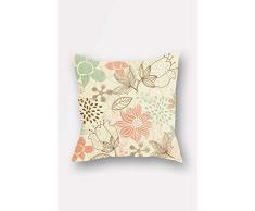 Lulu Home - Funda de Almohada, Multicolor, 45 x 45 cm