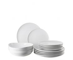 Rosenthal Junto - Vajilla de porcelana (18 piezas, para 6 personas), color blanco