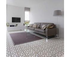 Ambiance-Live Col-floor-RV-0583_60 x 60 cm - Pegatinas para azulejos de suelo, vinilo, Rosaria, 60 x 60 cm