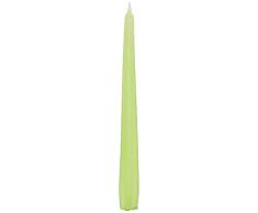 Cereria de Giorgio risthò velas cónicas para candelabro (Cera, verde Pop, 2.2 x 25 cm, 1 paquete de 10 unidades