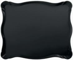 PLATEX 90114940429 Vestah - Fuente de Bordes ondulados (melamina), Color Negro