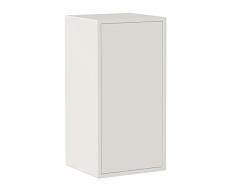 Iconico Home Cubo de Pared, 1 Estante, con Puerta de Apertura a presiÃ³n